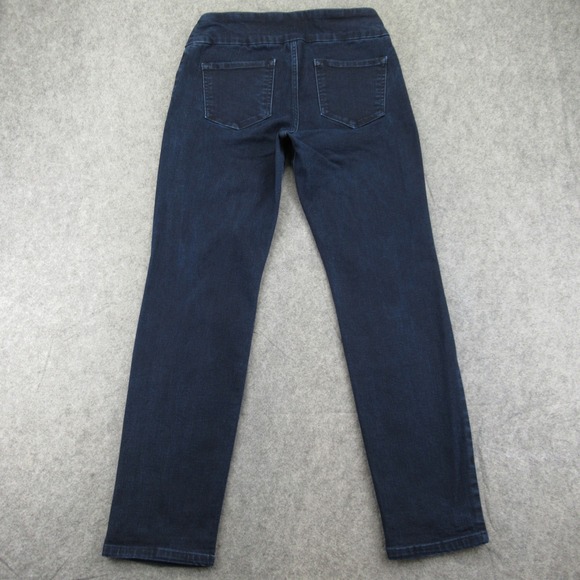 Lee Womens Petite Slim Fit Slim Straight Leg Pull On Jeans Dark Wash Size 6P - Picture 7 of 11
